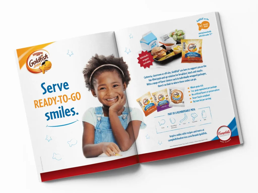 Magazine ad for Goldfish
