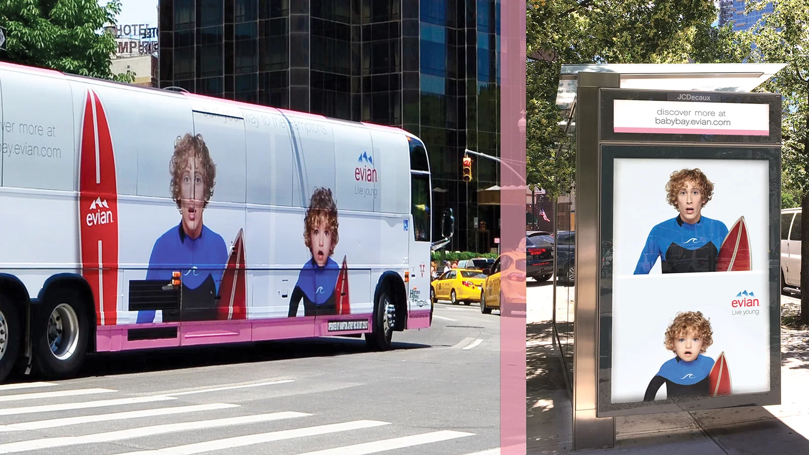 Media placement on Jitney wraps