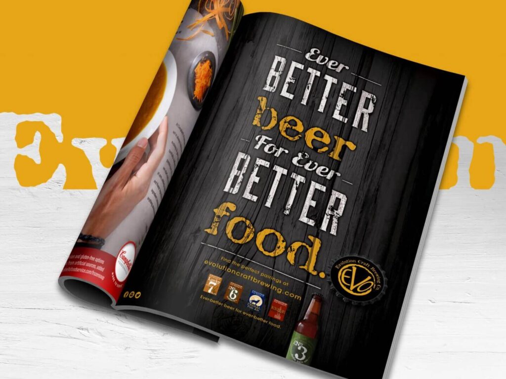 Evolution magazine ad