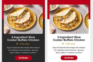 side by side shot showing best visibility practices for dark mode in email.